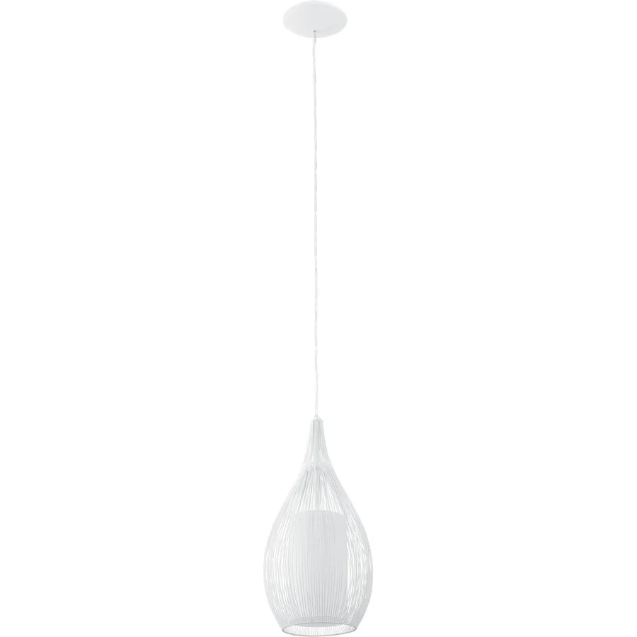 Eglo Pendellampe Razoni Weiss Stahl 130 cm