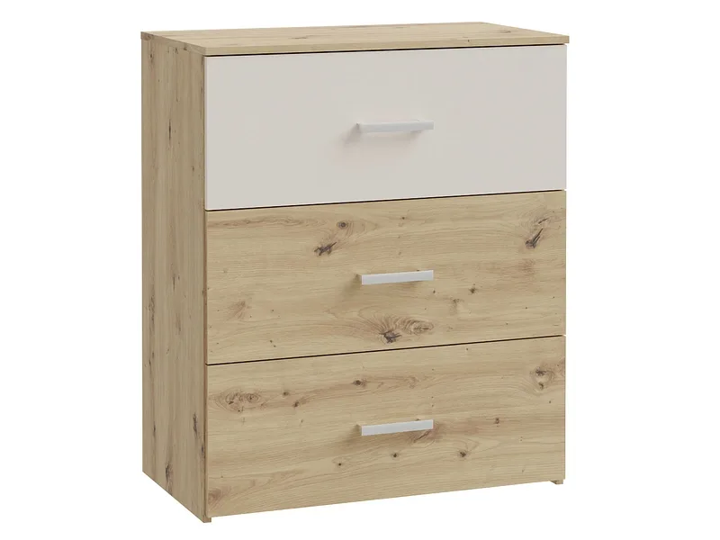Kommode TANAIA 3 Schubladen 41.3x75.2x89.7cm artisan eiche dekor