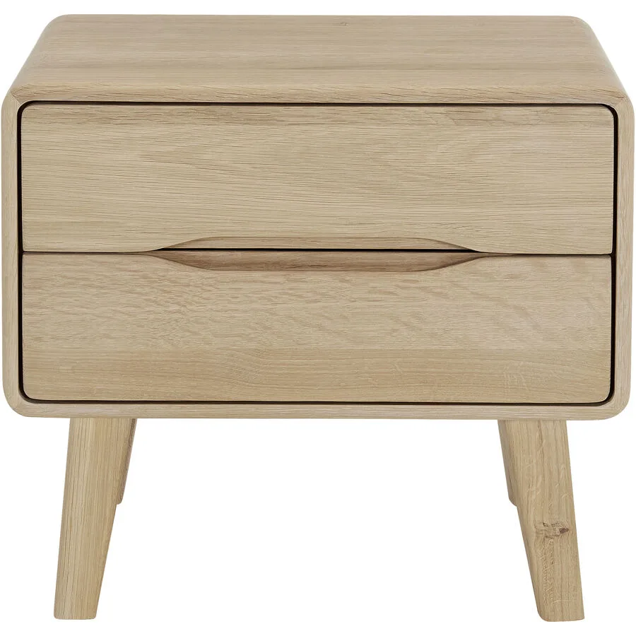 Nachttisch Lund Braun Holz 45 cm - Farbe: eiche hell