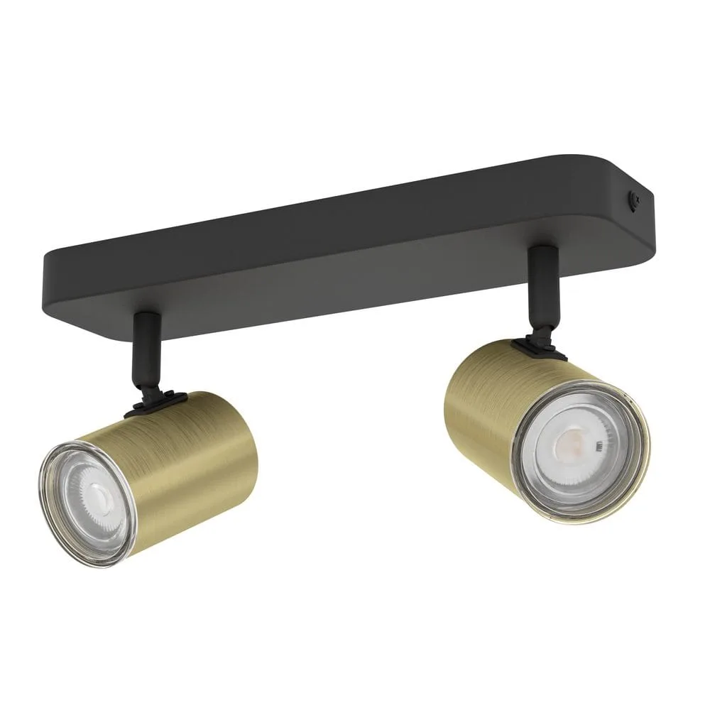 Spotlight Consuma med 2 Lampor - Svart/Mässing