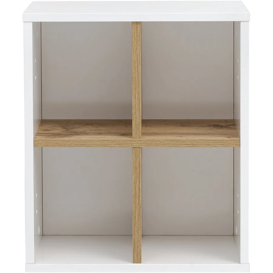 Wandregal Padek weiss eiche landhaus Holzwerkstoff B 40.5 cm T 20.5 cm