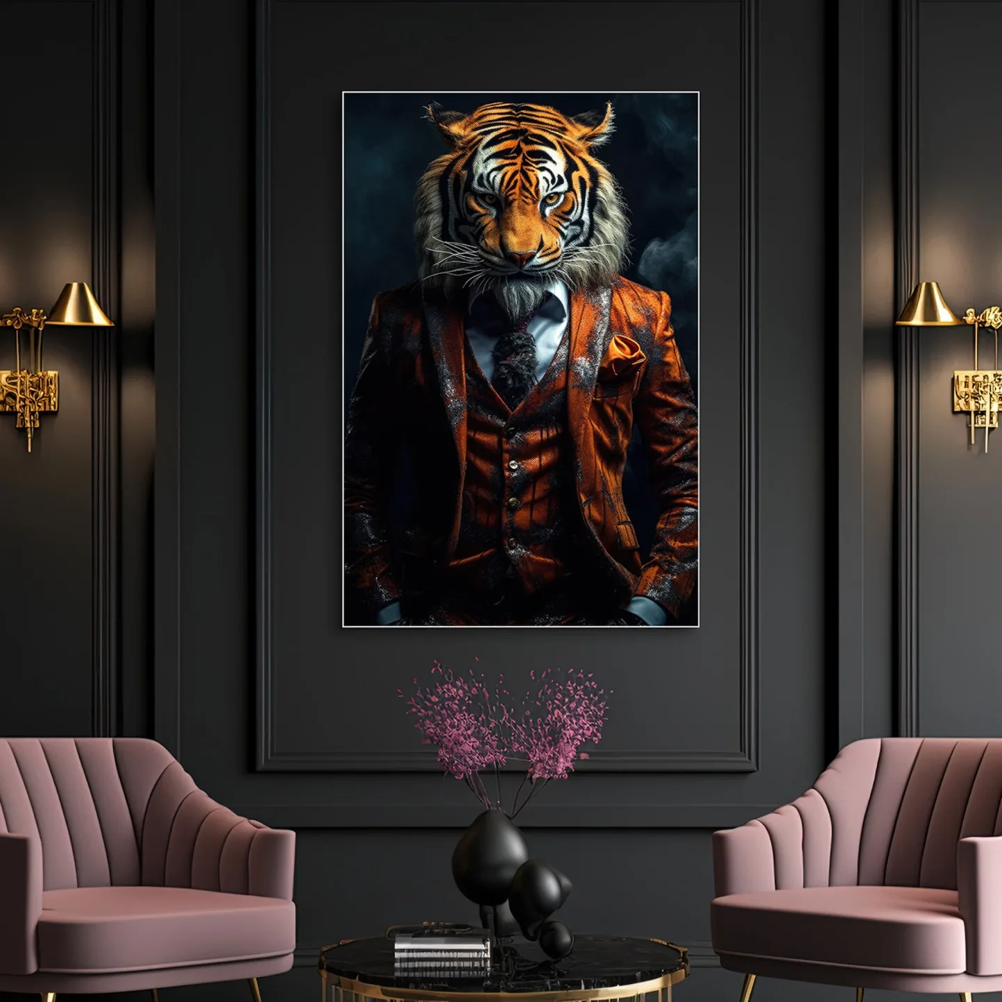 image LAND Acrylglasbild Stylish Tiger | Schubiger Möbel