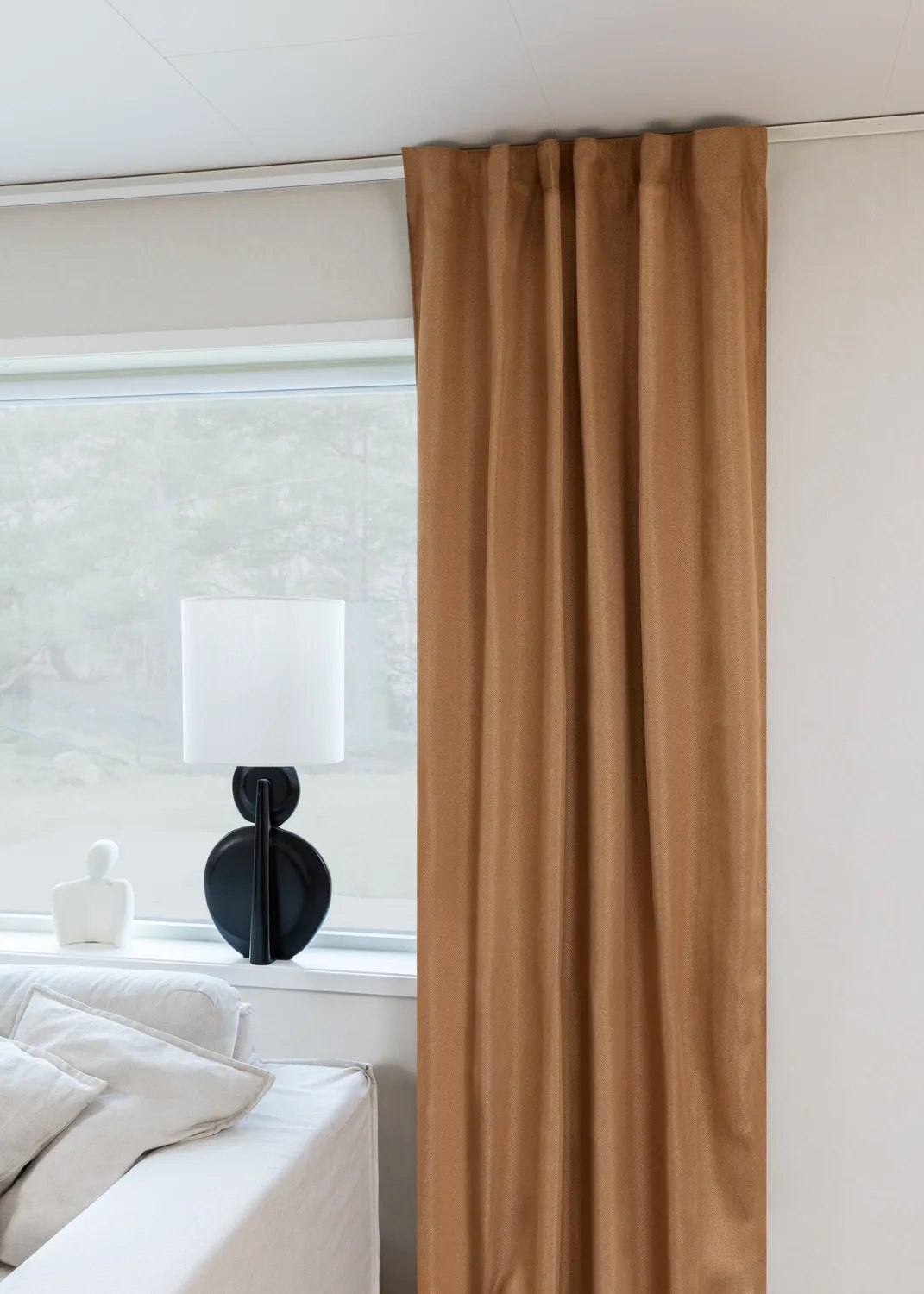 Gardiner - Mørkleggingsgardin Mila (sand) (Størrelse: 130 x 250 cm)