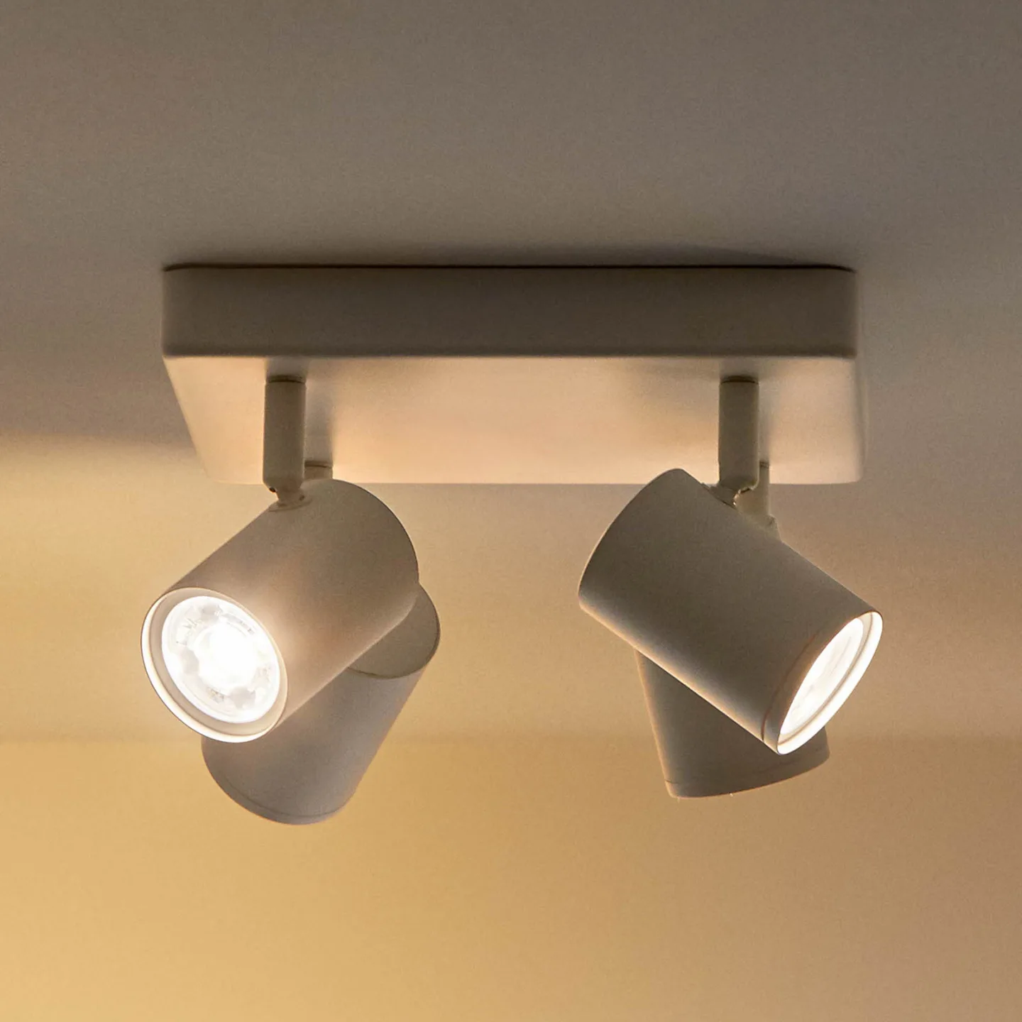 Imageo 4 Plafond Square RGB White - WiZ - Hall - Modern - Aluminium - Med flera ljuskällor