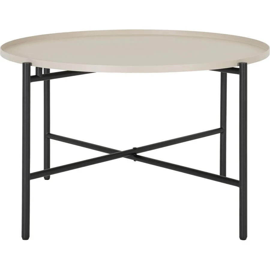 Beistelltisch Kim Beige Metall 60 cm