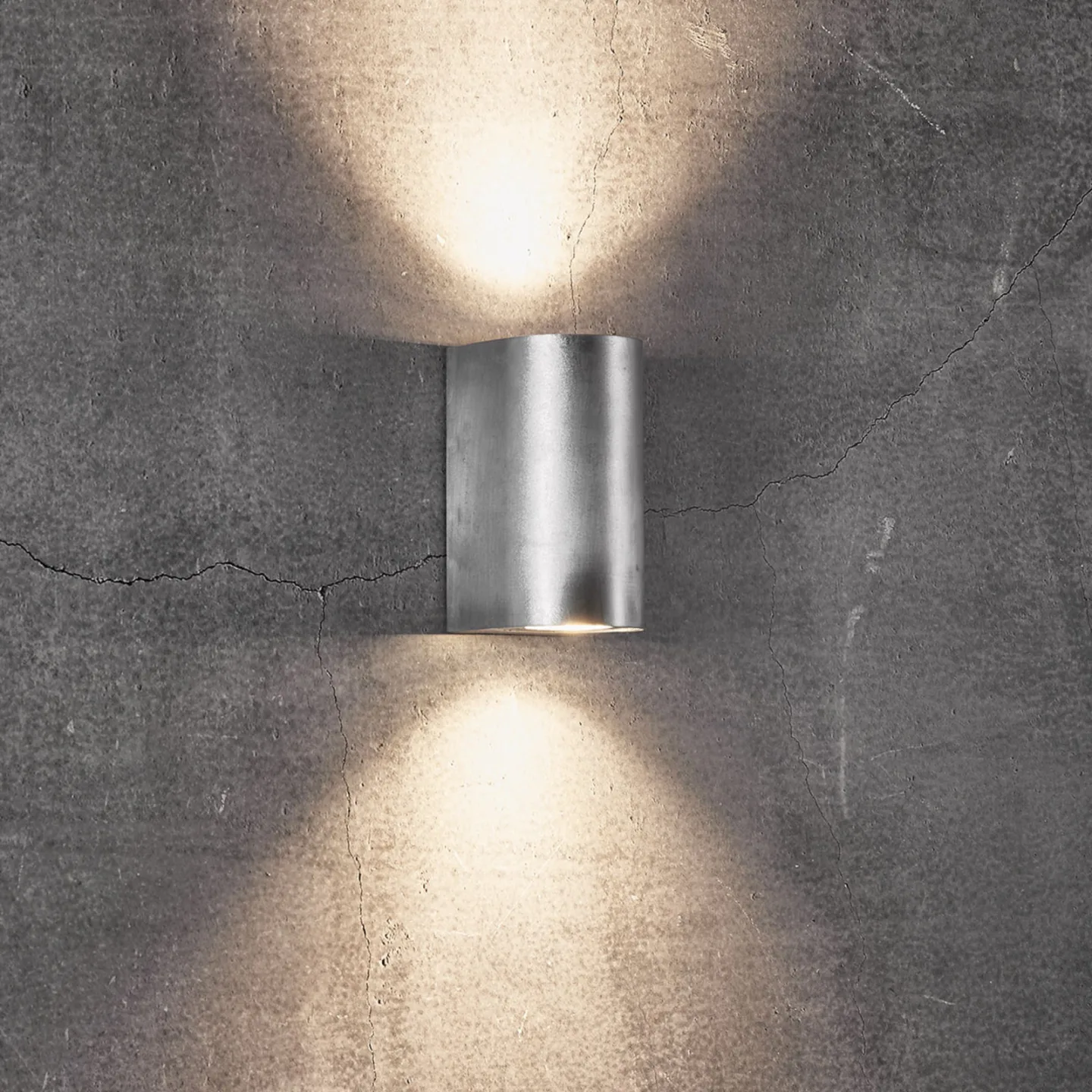Canto Maxi 2 Wandleuchte Galvanised - Nordlux - Modern - Metall - Mehrflammig