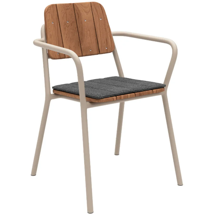 SACKit Sitzkissen Kirra schwarz holz, olefin B 39 T 39 cm