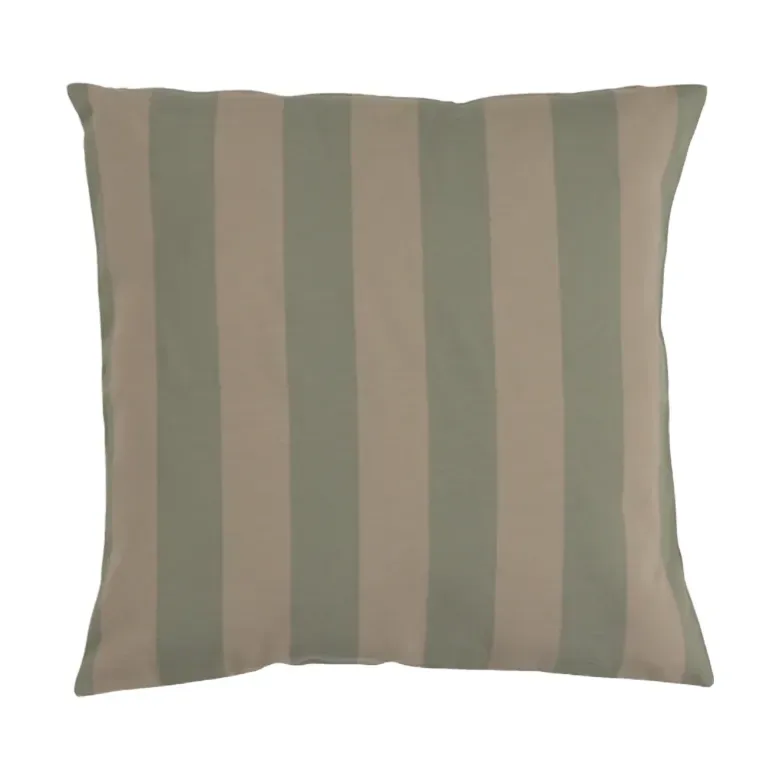 Garden Glory Garden Glory gestreiftes Kissen Eukalyptusgrün-beige, 50x50 cm