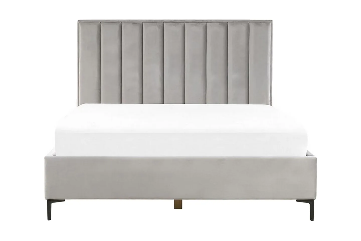 Dubbelsäng med förvaring 180x200 cm SEZANNE - Grå