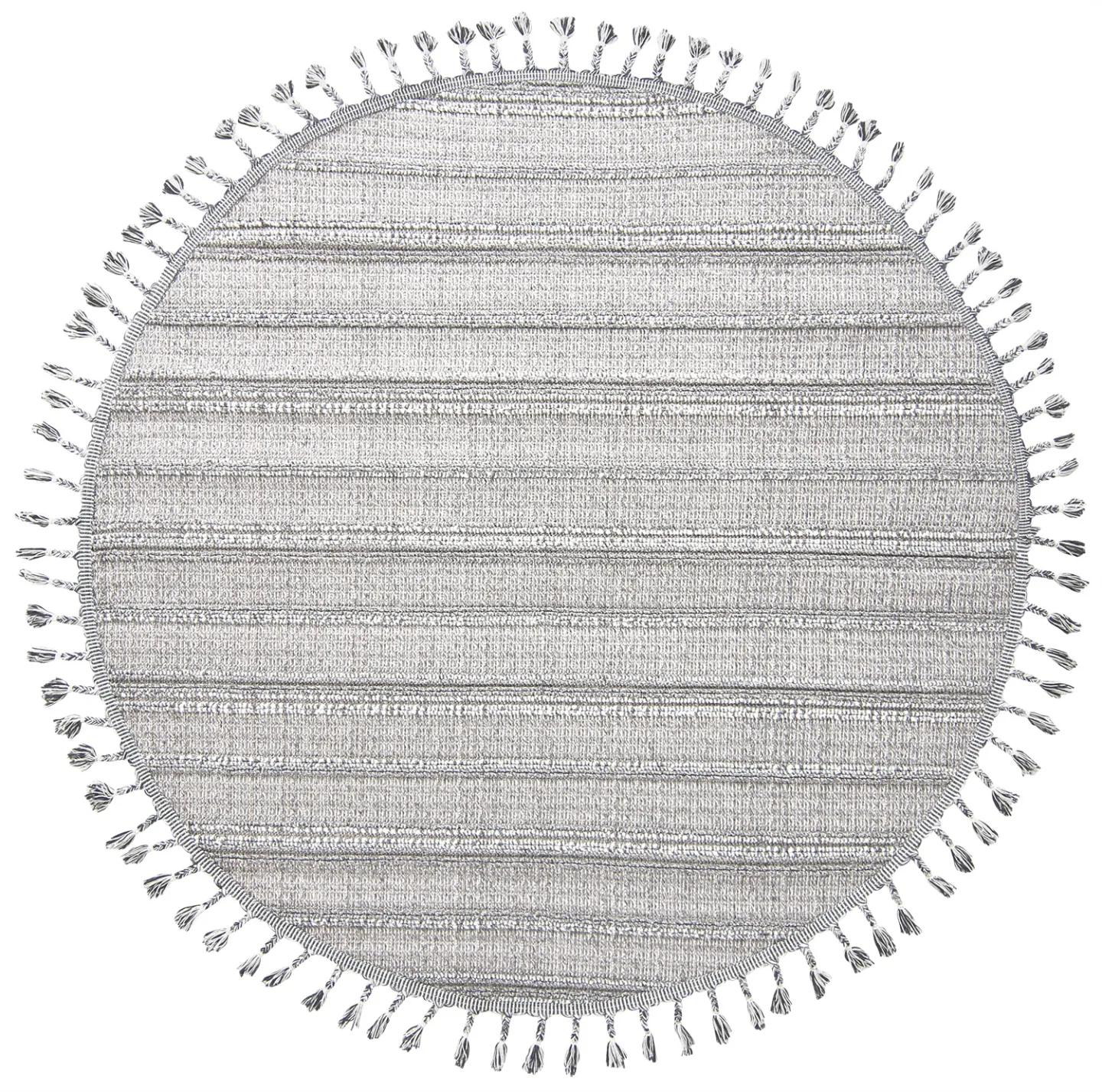 Runde tepper - Indoor/Outdoor Sofia (grå/blå) (Størrelse: Ø 160 cm)