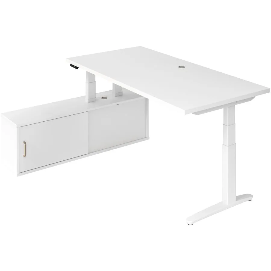 Schreibtisch Office weiss Holzwerkstoff B 209 T 170 cm