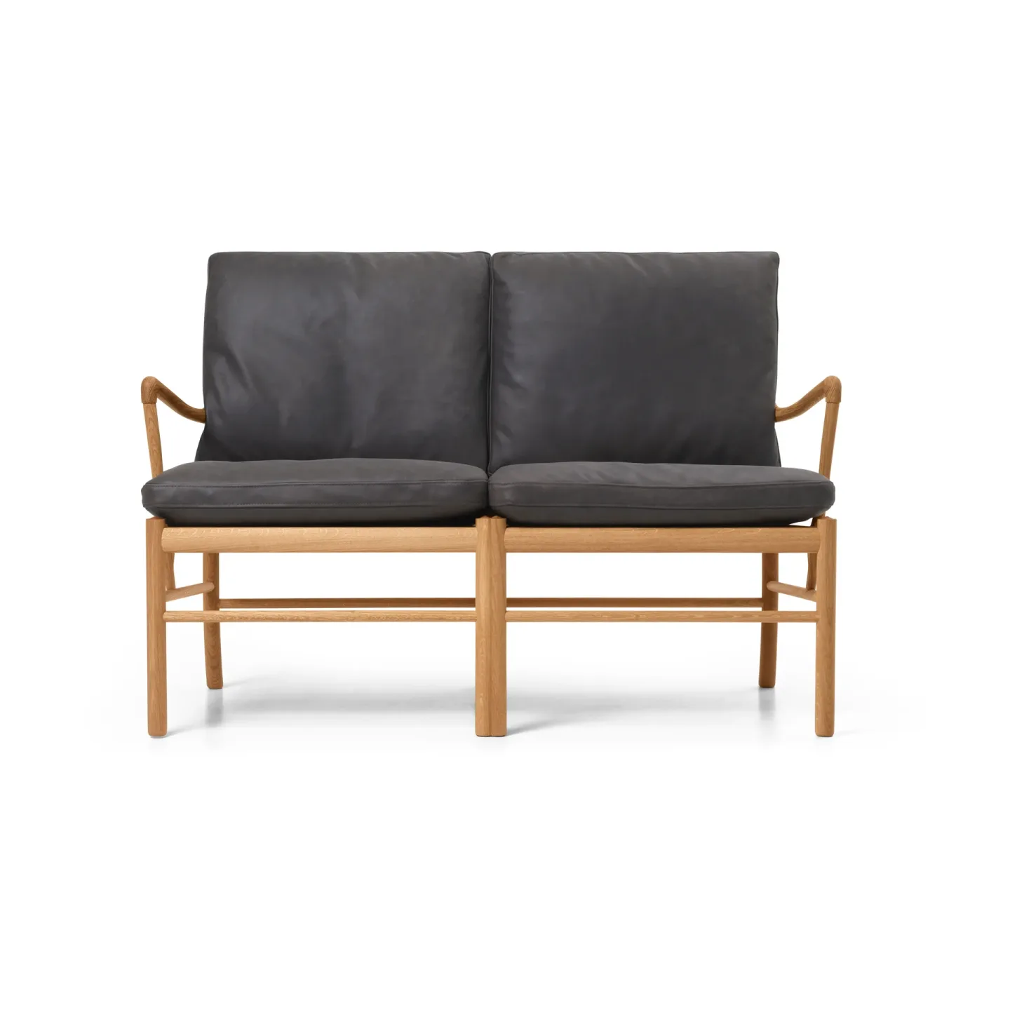 Carl Hansen & Søn OW149-2 Colonial soffa 2-sits Terra 20367-oljad ek