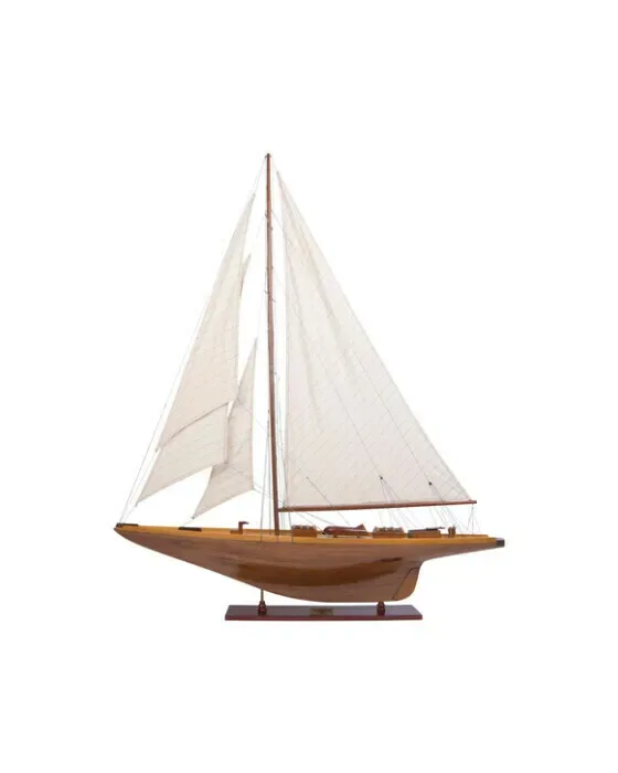 Shamrock Yacht Wood Model Boat