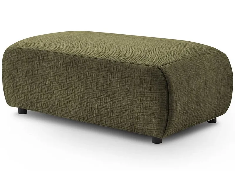 Hocker BOBOCHIC JEANNE 117x66x45cm stoff mit textur grün