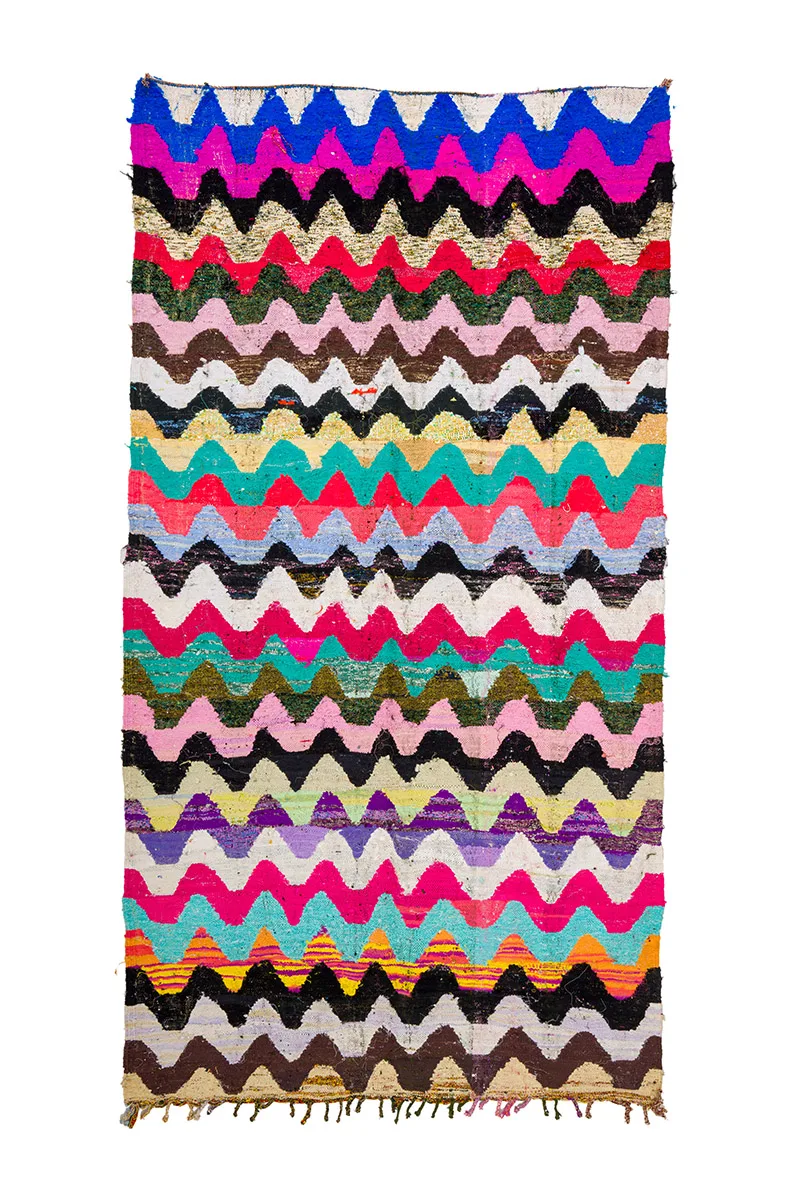 Marokkansk Boucherouite-teppe 165 x 305 cm (Størrelse: 165 x 305 cm)