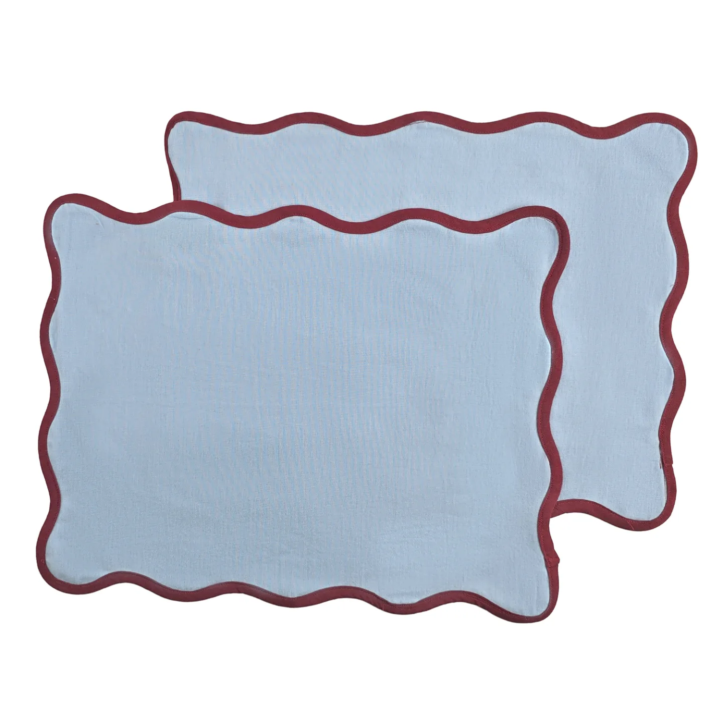 Bordbrikke 2-pakning - Yrsa (blå) (Størrelse: 35 x 45 cm)
