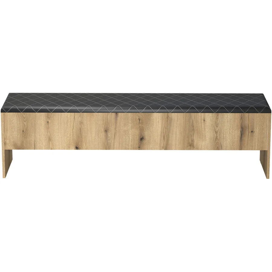 Bank Beatrice eiche Holzwerkstoff B 185 H 30 cm
