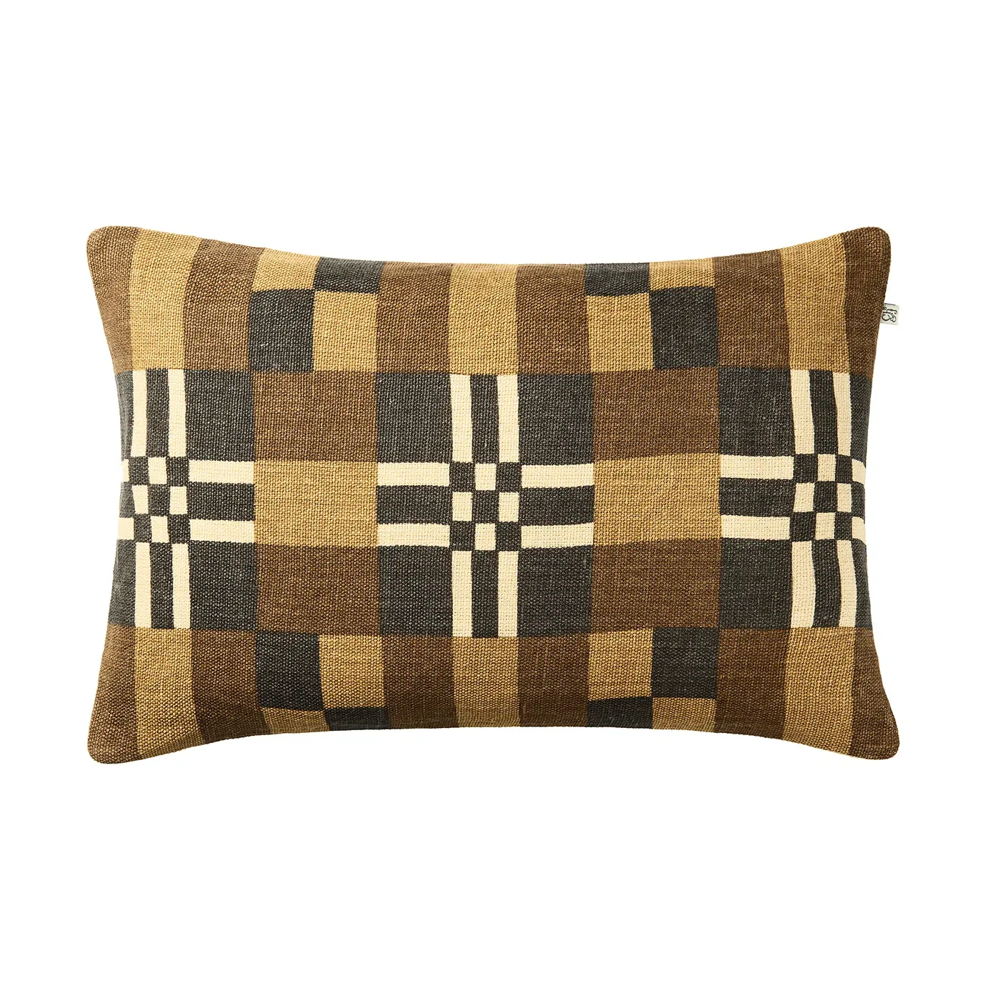 Chhatwal & Jonsson Ravi Kissenbezug Taupe-Khaki-Dunkelbraun, 40x60 cm