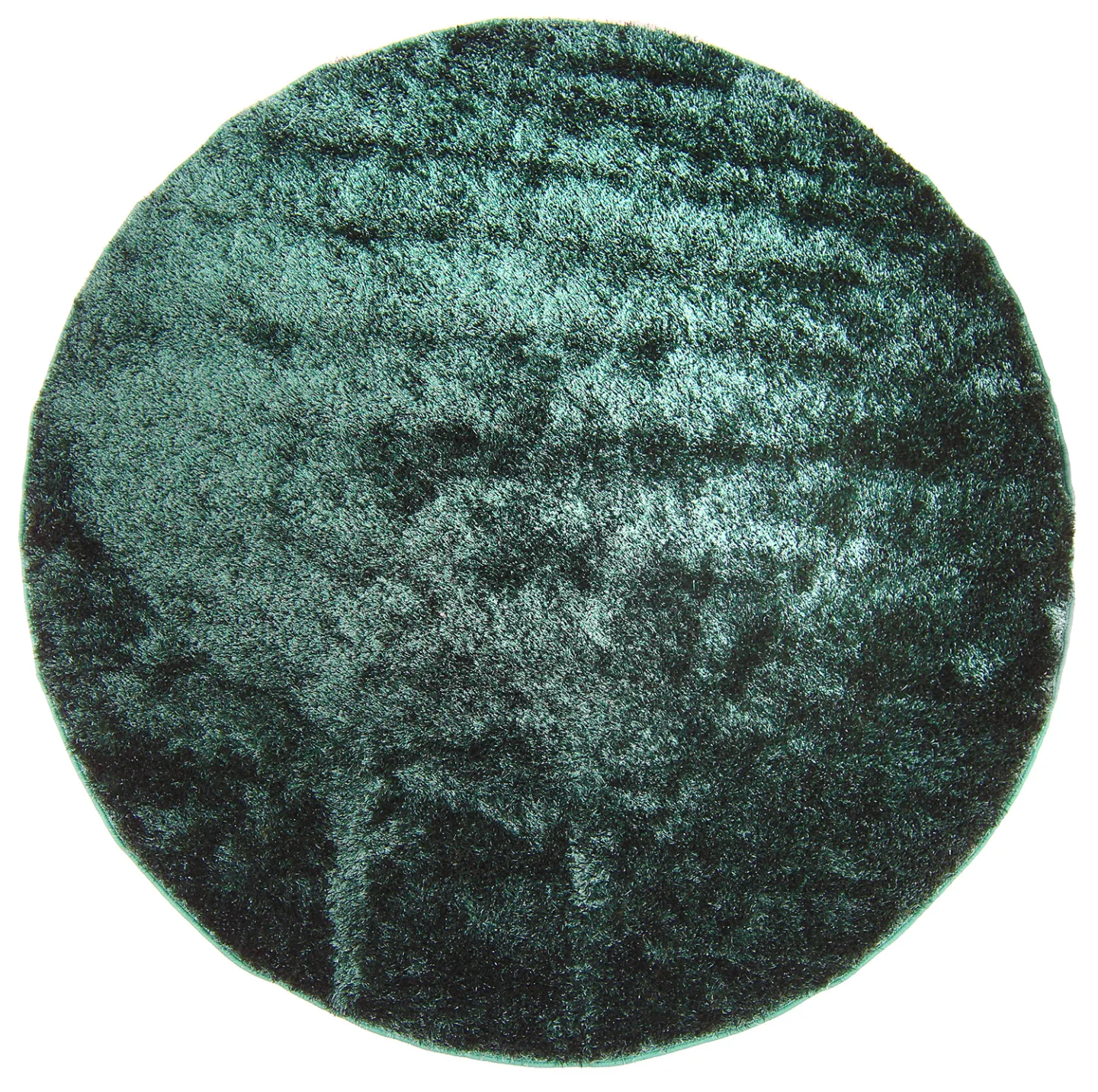 Runde tepper - Cosy (mørk grønn) (Størrelse: Ø 80 cm)