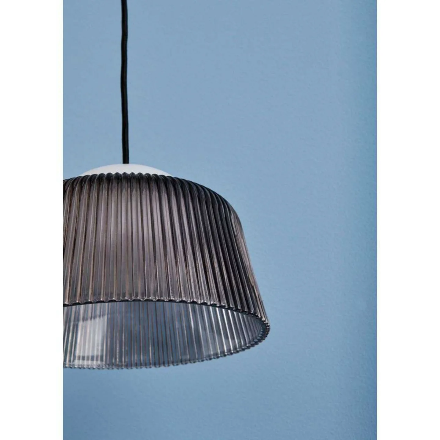 HAY Brim Bottle pendel Ø24,5 cm Grey glass