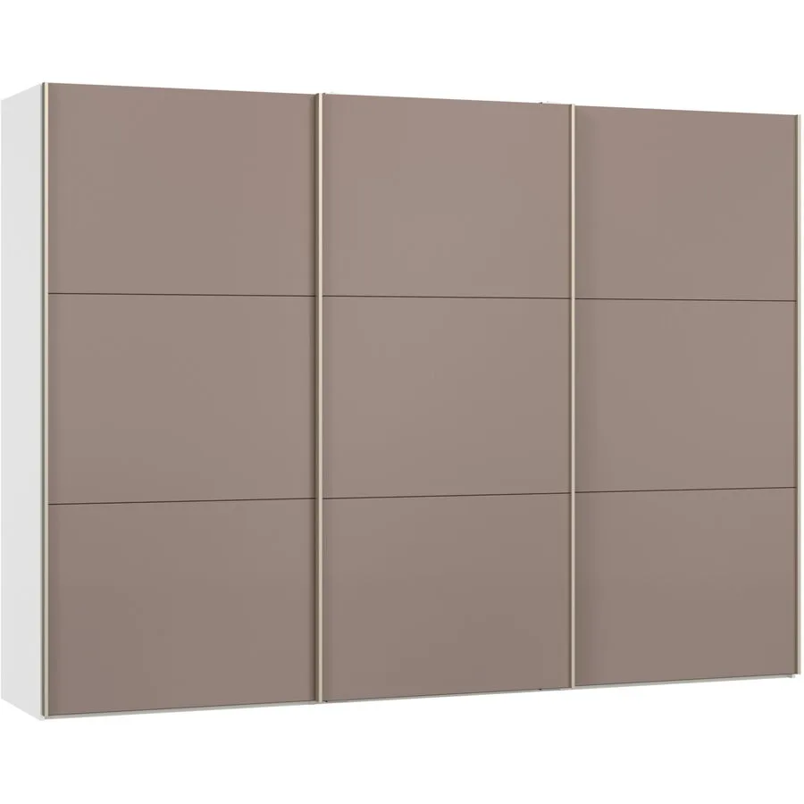Kleiderschrank Arena Schwebetüren weiss Holzwerkstoff B 303 cm - Schweizer Möbelhersteller