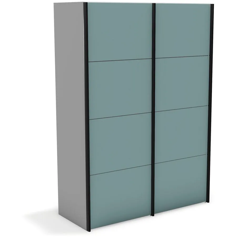 Kleiderschrank Window lichtgrau Holzwerkstoff B 148 cm - Möbel Konfigurator: Traummöbel individuell zusammenstellen