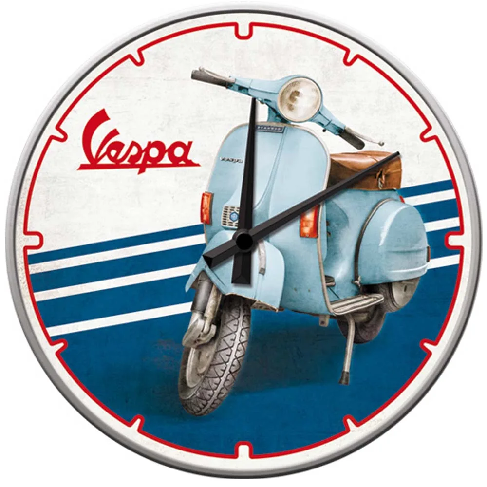Väggklocka Vespamoped 31 cm
