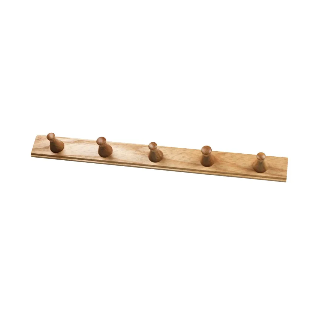 FDB Møbler Q3 Allé Hakenleiste 5 Haken Oak nature lacquered