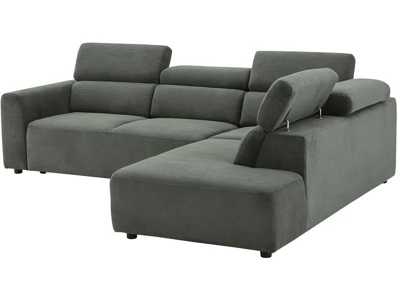Ecksofa TORONTO Stoff grün