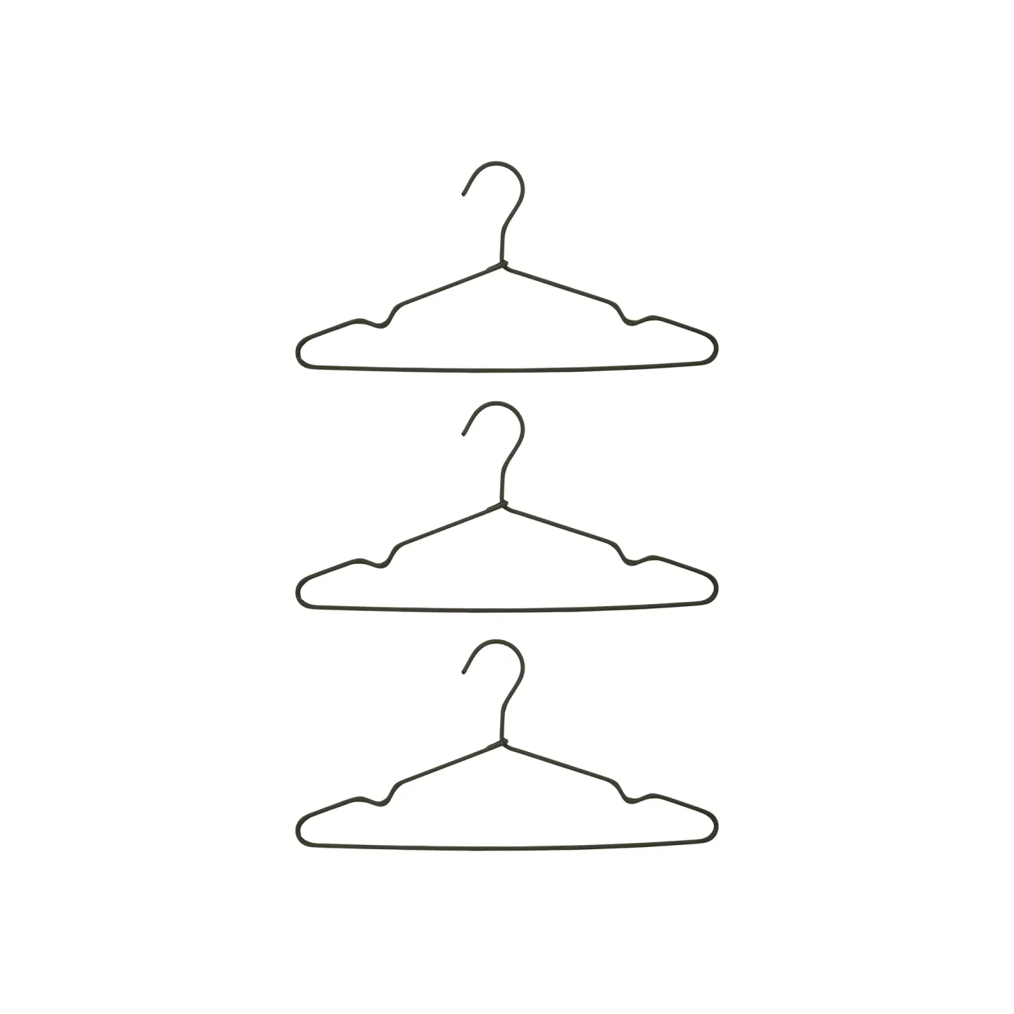 House Doctor Wire galge 3-pack Mörkgrå