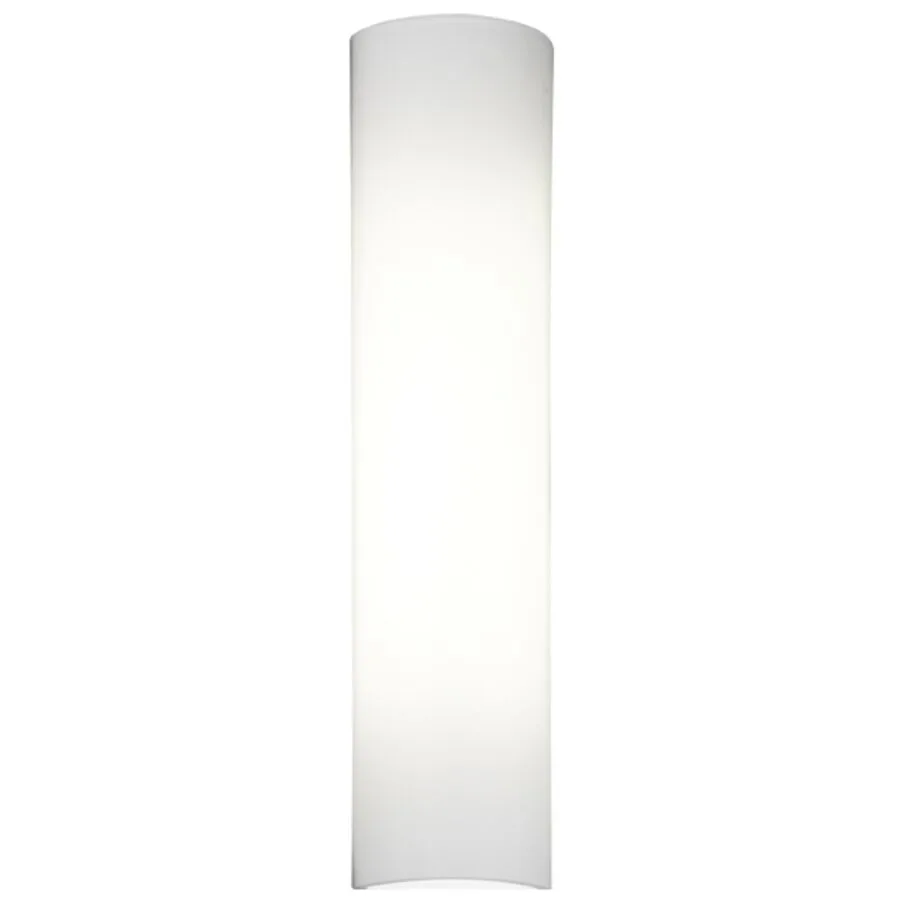 Designer-Wandlampe Bankamp Piave weiss H 40 cm - Farbe: opal weiss satiniert - Material: Glas - LED - Lichtfarbe: Warmweiss - LED Energiesparlampen
