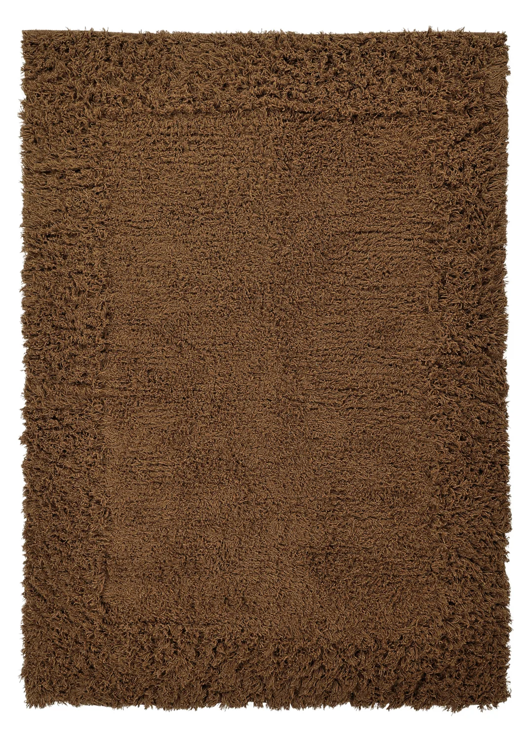 Ryetepper - Melilla Hand Woven Wool Shaggy (brun) (Størrelse: 160 x 230 cm)