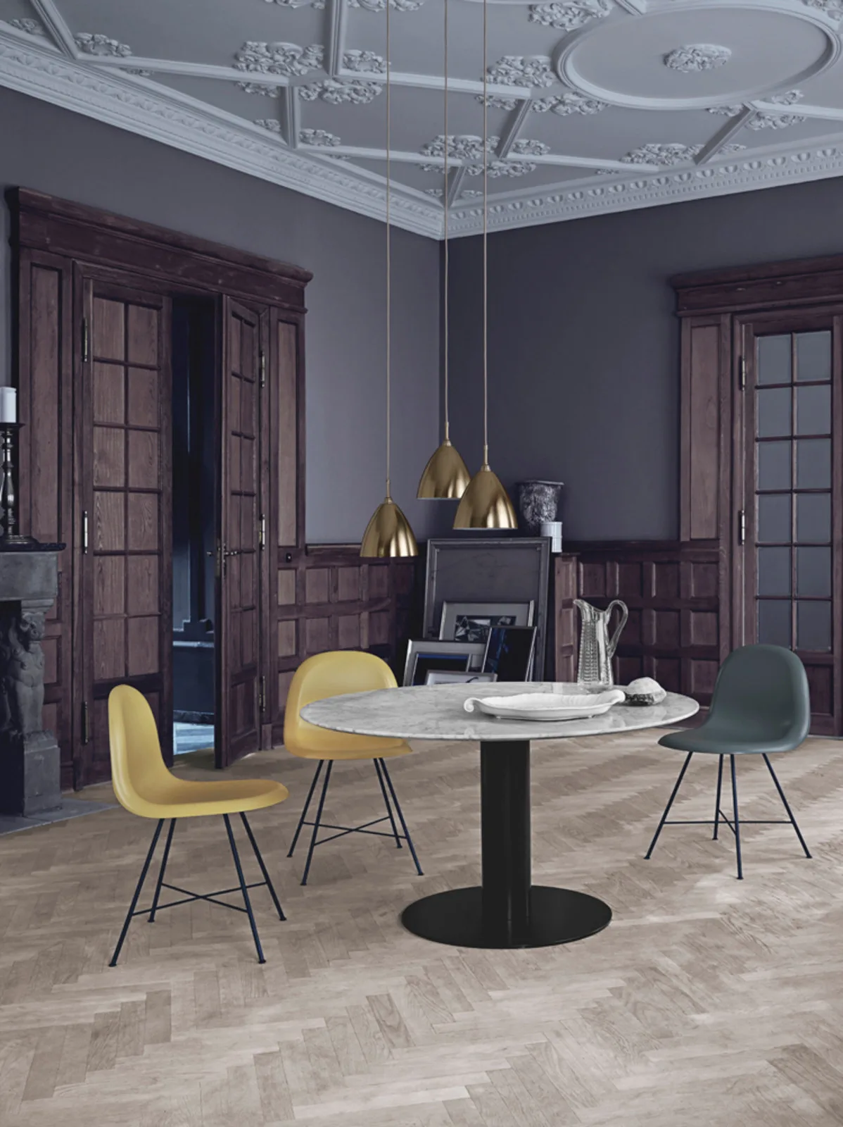 Bestlite BL9 Pendelleuchte Ø21 Messing/Messing - GUBI - Wohnzimmer - Metall