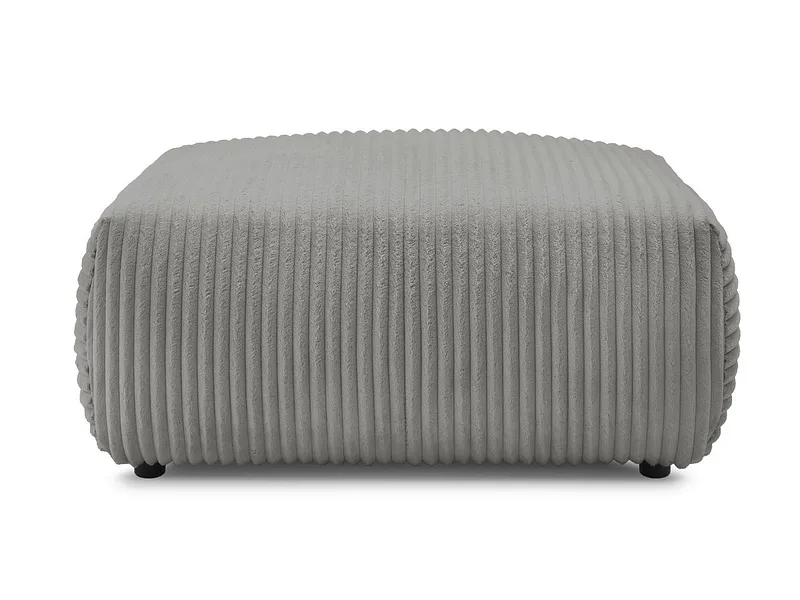 Hocker BOBOCHIC LUCIEN 108x108x46cm cord-stoff dunkelgrau