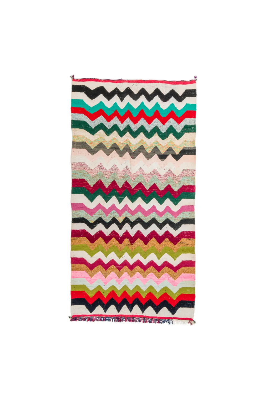 Marokkansk Boucherouite-teppe 120 x 235 cm (Størrelse: 120 x 235 cm)