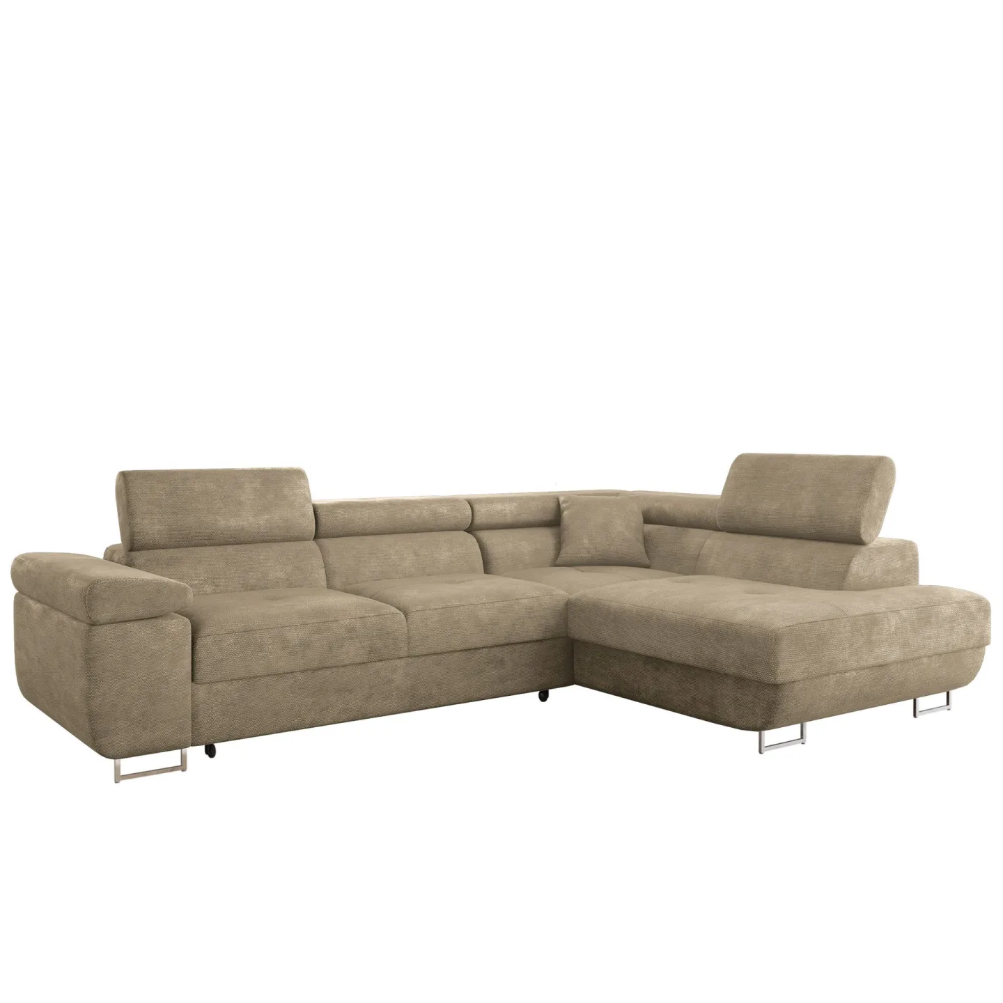 Gabina 4-sits Bäddsoffa med schäslong - beige