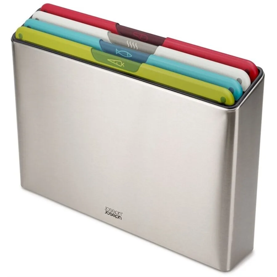 Schneidebretter-Set Joseph Joseph Mehrfarbig Edelstahl/Kunststoff 7.4 cm 35.5 cm