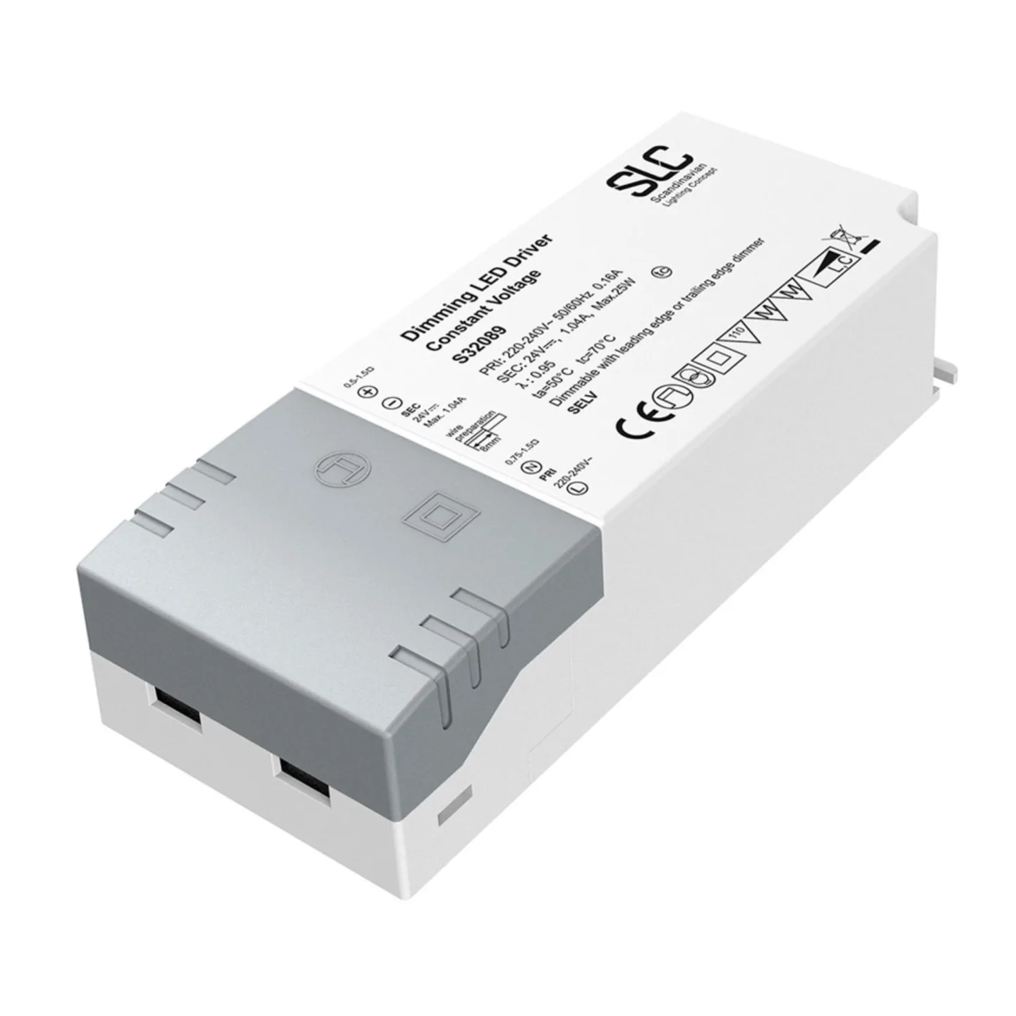Driver 24V 25W Trailing edge IP20