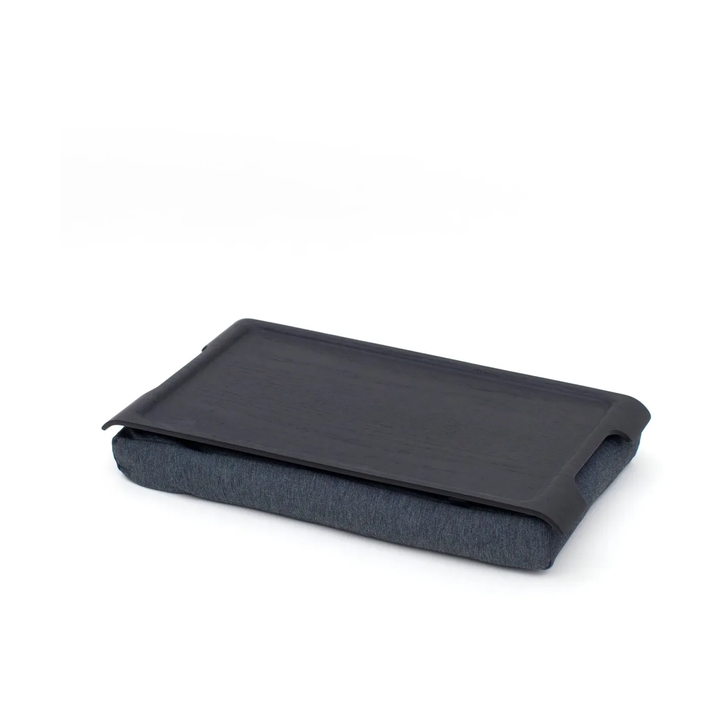 Bosign Knäbricka Laptray anti-slip 43x23 cm Svart pilträ-grå