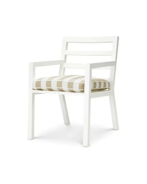 Delta Dining Chair White/Florent Beige