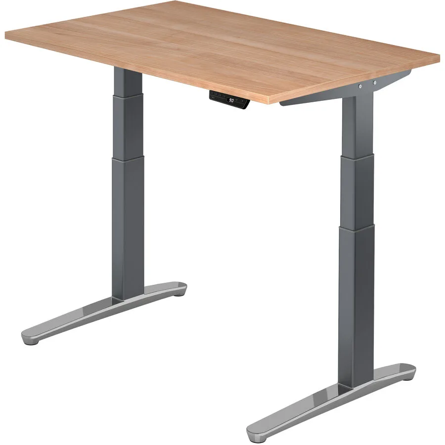 Schreibtisch Office Nussbaum Dekor Holzwerkstoff B 120 T 80 cm