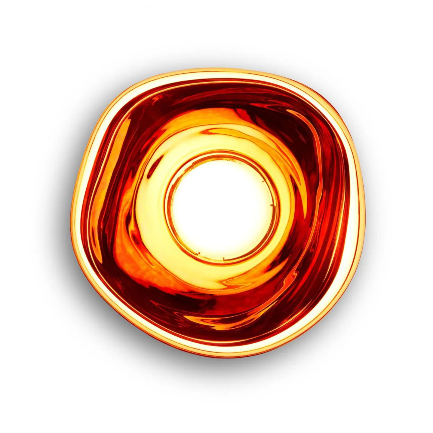 Tom Dixon - Melt Surface, Copper LED - Vägglampor - Guld - Plast