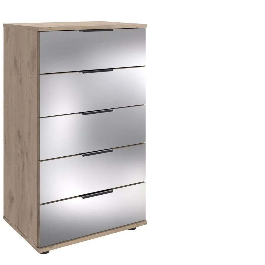 Kommode Metac Eiche Nachbildung Holzwerkstoff B 49 H 102 cm