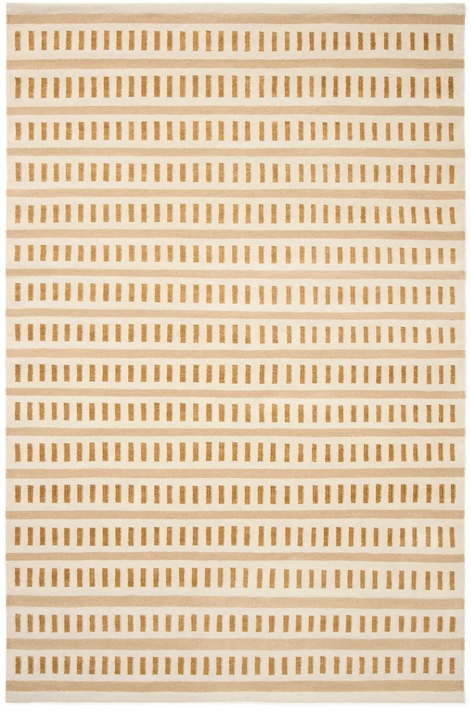 Chhatwal & Jonsson Ladakh Wollteppich Off white-beige-masala yellow, 180x270 cm