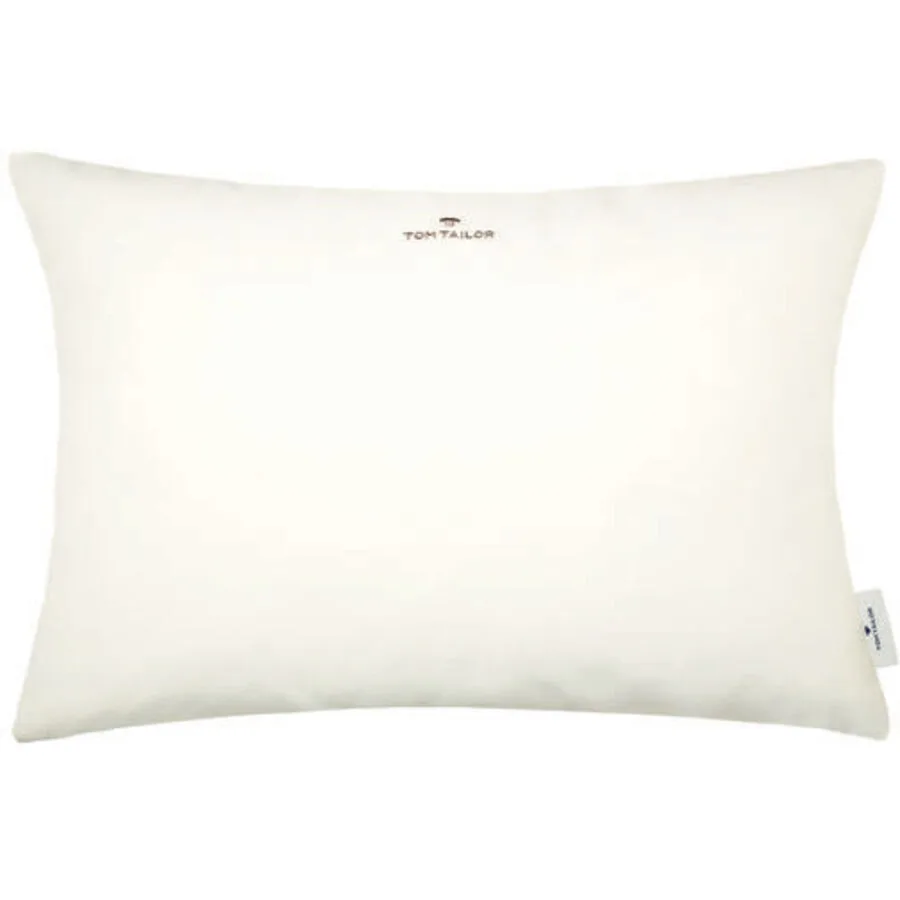Tom Tailor Zierkissenbezug Dove Signature sandweiss Polyester/Baumwolle B 40 T 60 cm