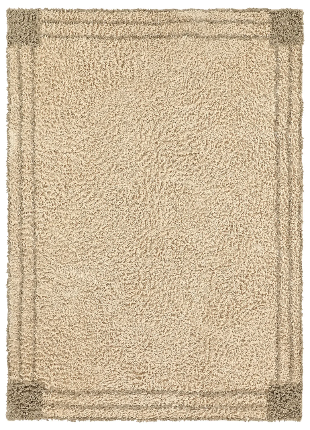 Ryetepper - Cataya Natural Cotton Shaggy (beige/taupe) (Størrelse: 80 x 150 cm)