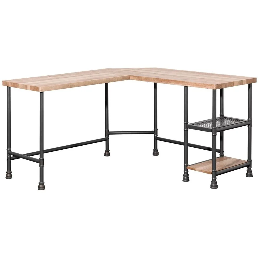 Schreibtisch Benoit dunkelgrau MDF B 138 T 138 cm