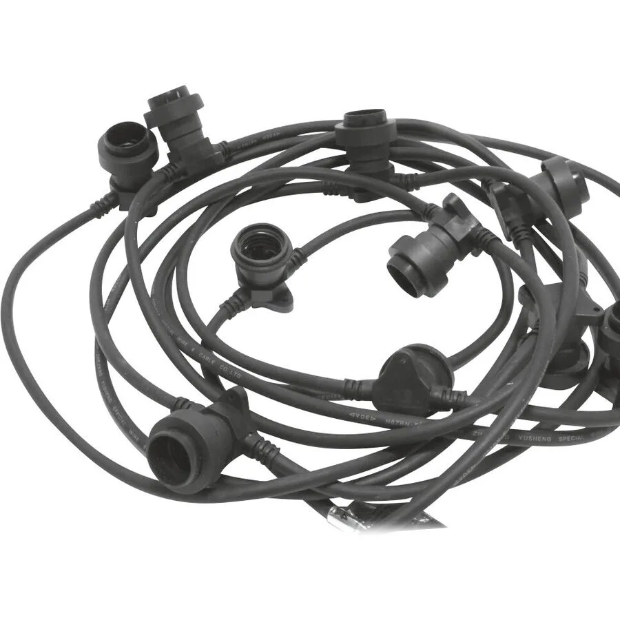 Schönenberger electro Lichterkette Party-Deco 100 cm - Farbe: schwarz - Material: Kunststoff