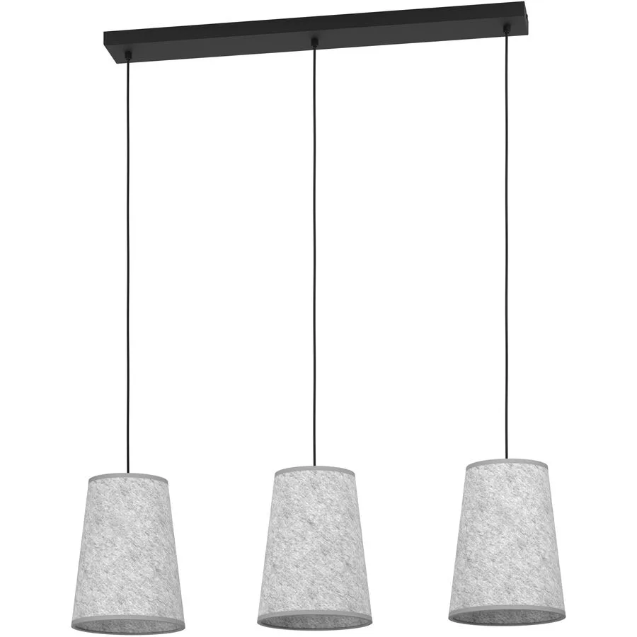 Eglo Pendellampe Alsager Schwarz Stahl 21 cm 110 cm