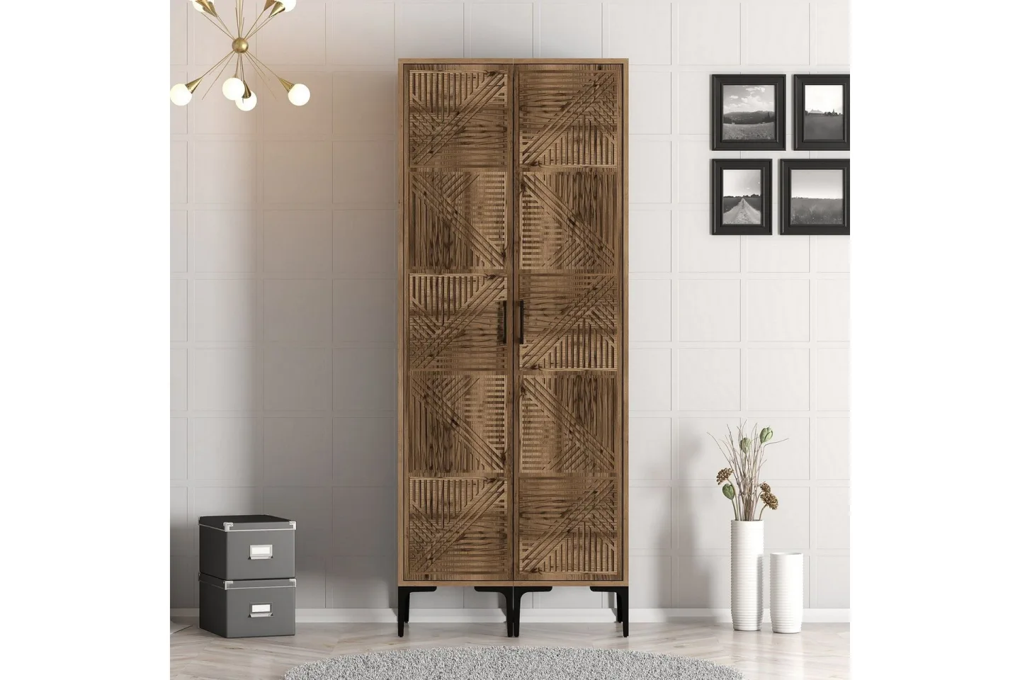 Kumsal Garderob 80 cm - Valnöt